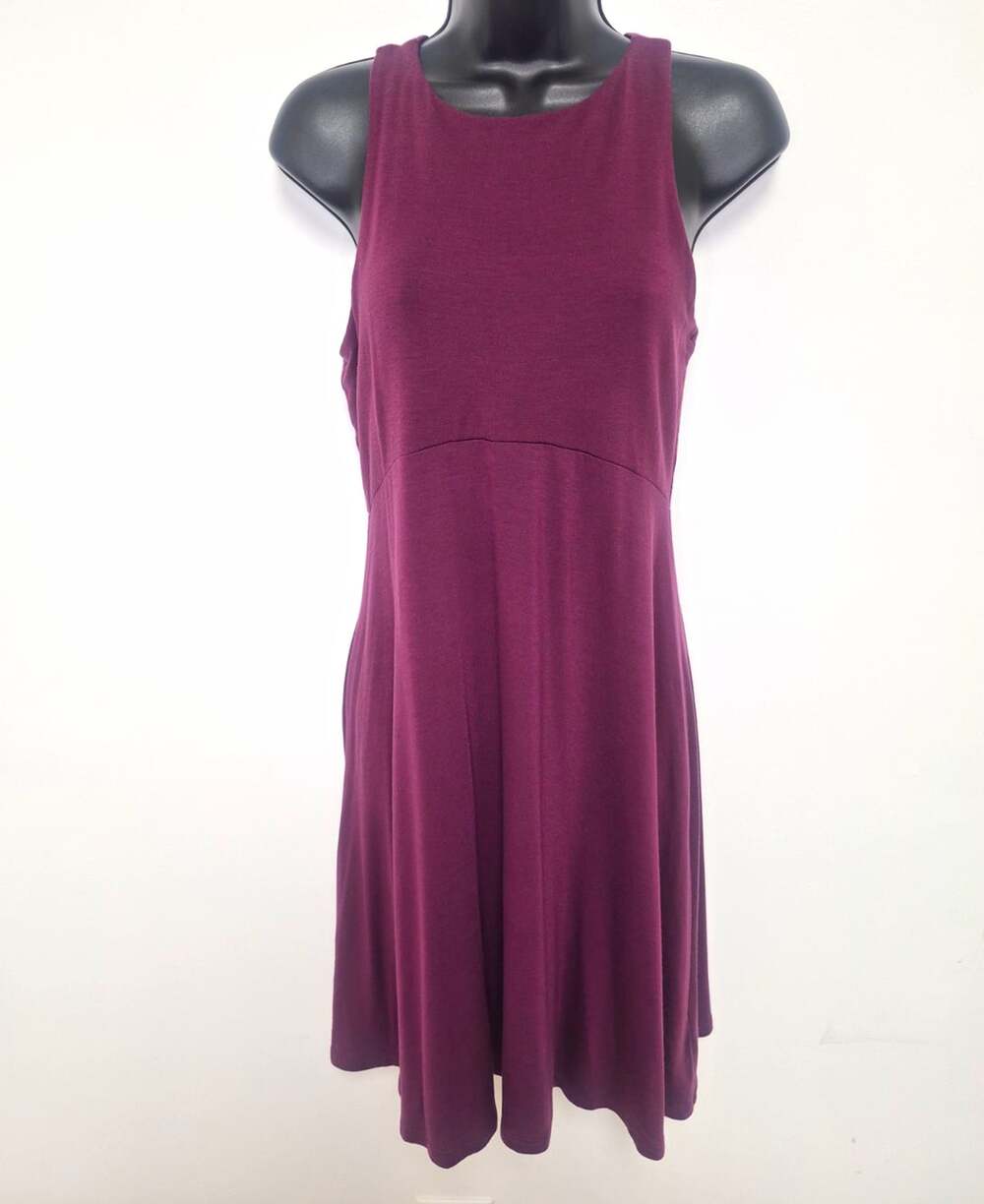 Athleta Nighttime Bliss Sleep Night Gown sz XS Maroon Burgundy